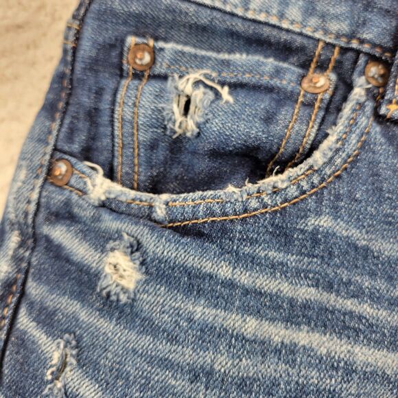 Moussy Vintage Jeans Womens Size 26 Distressed Mid Rise Cropped Skinny - Picture 7 of 15